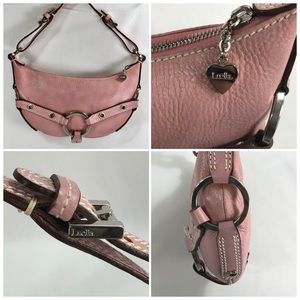 Luella Pink Leather Shoulder Hobo Bag